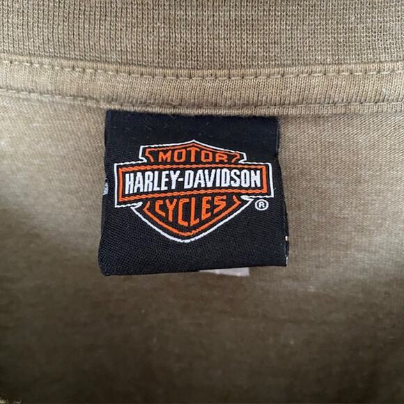 Harley Davidson Tee‎ Shirt Long Sleeve Olive Green H-D of Scottsdale Men's Large - Picture 5 of 9